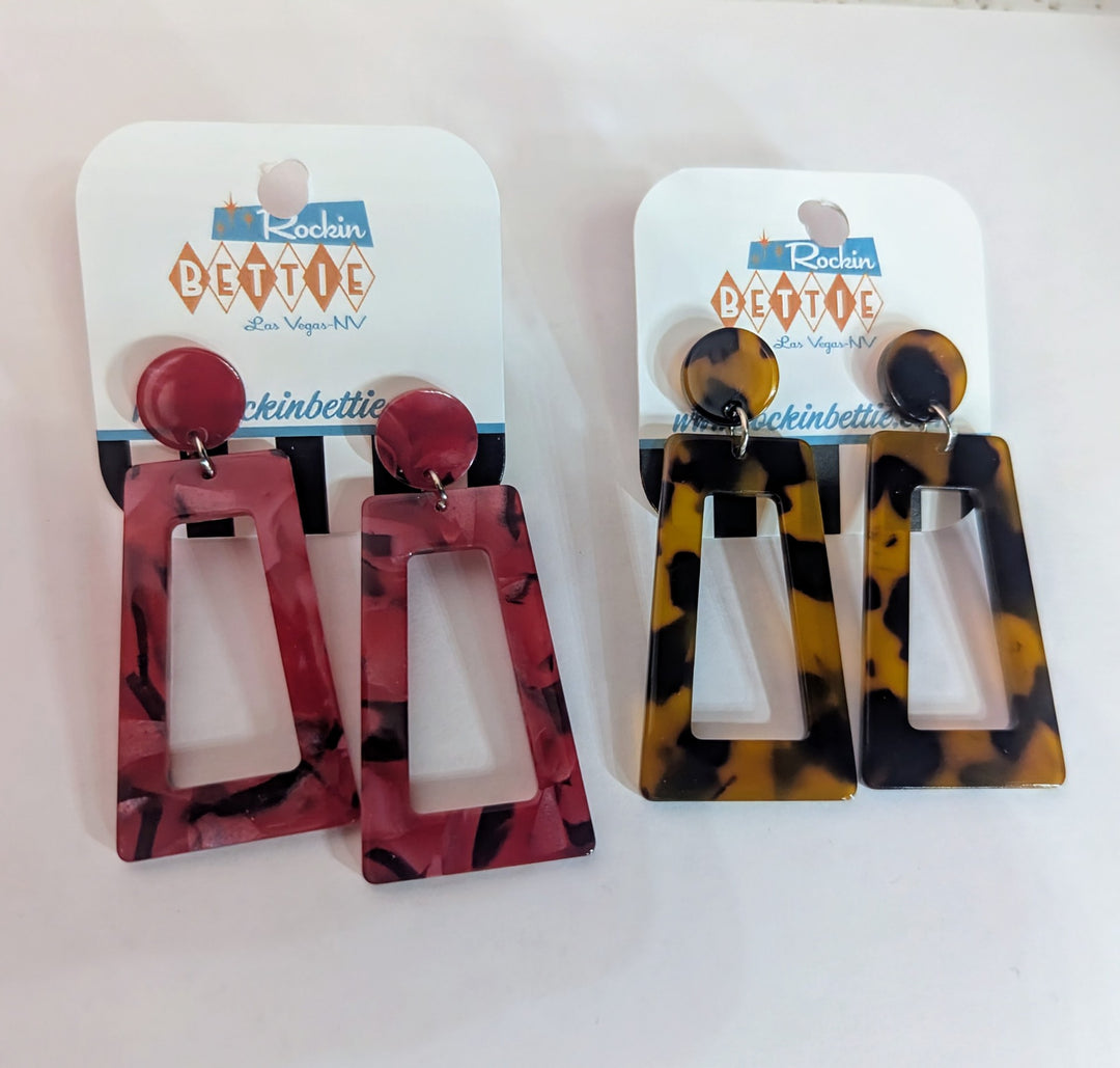 Large dangle earrings