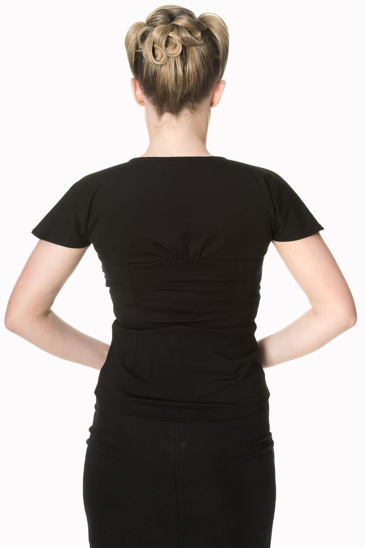 Black SHE WHO DARES TOP