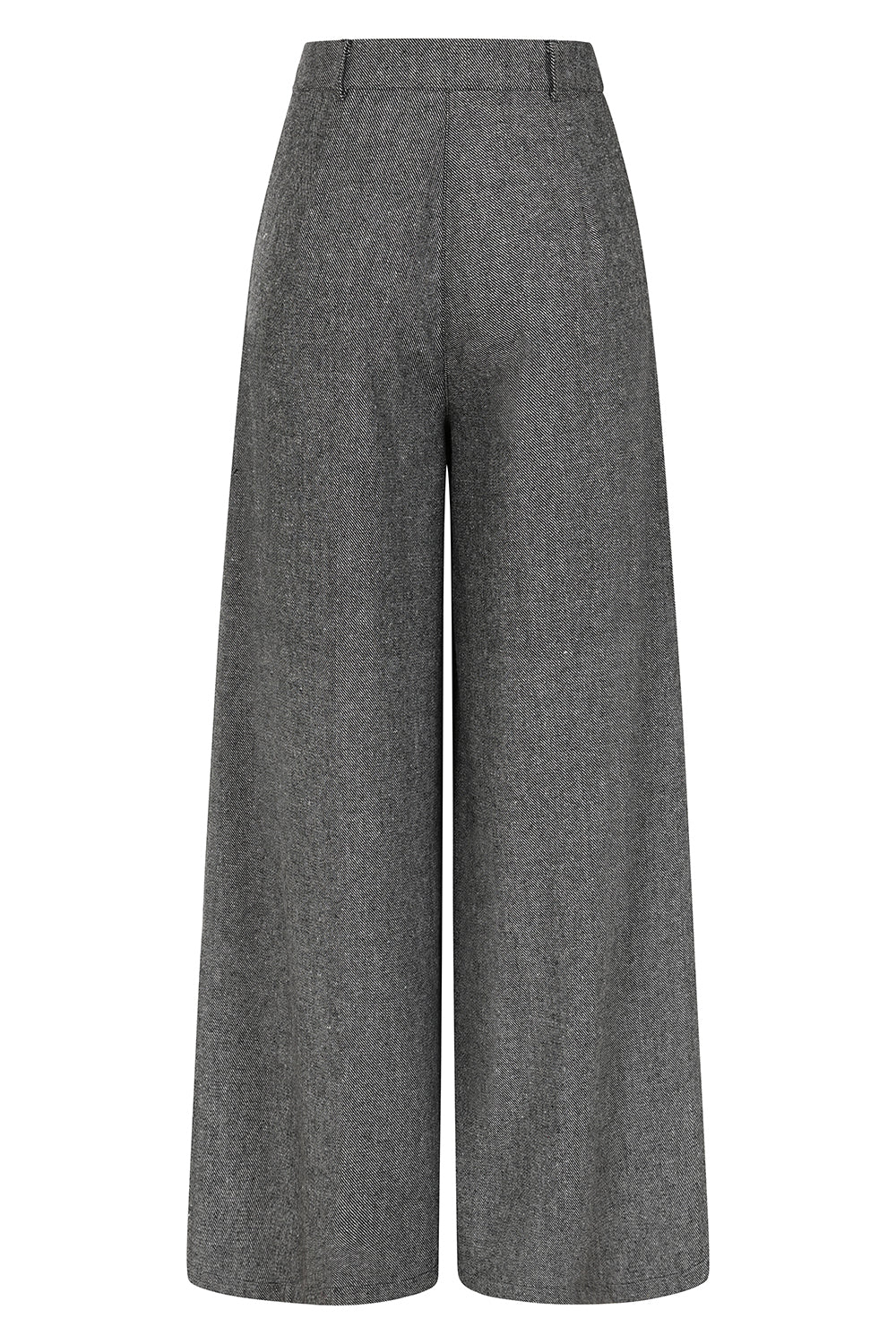 Grey Lori herringbone trousers