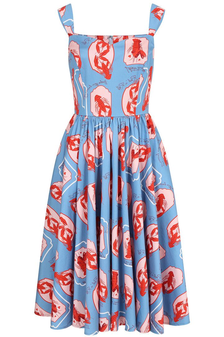 Blue Winnie Lobster Love Dress
