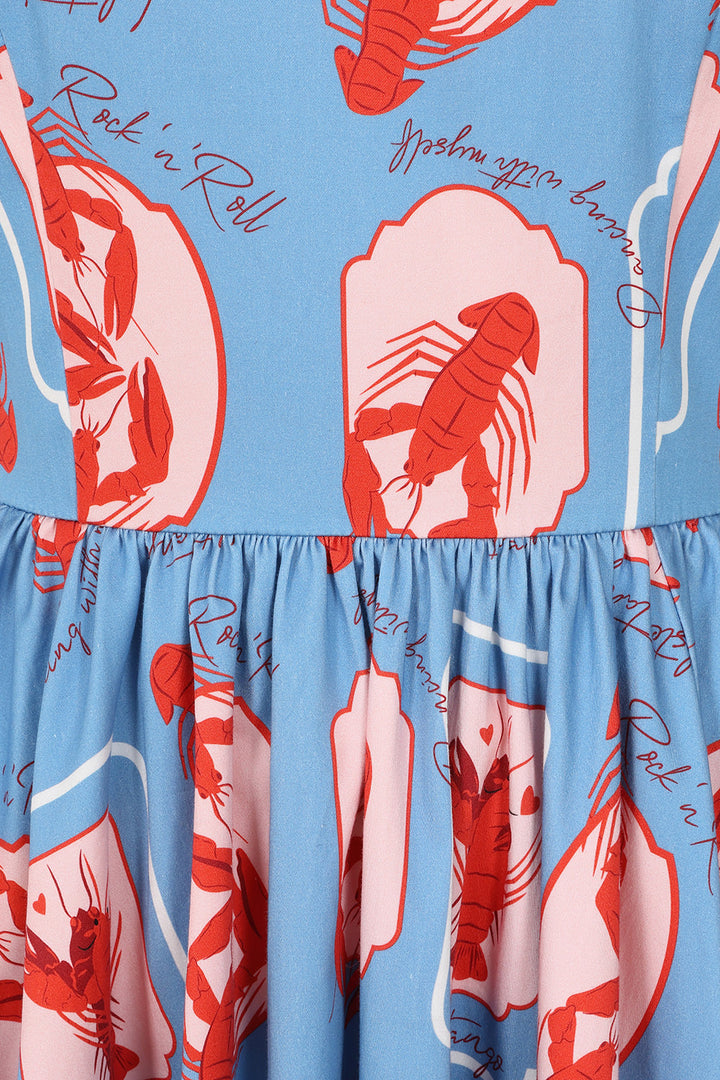 Blue Winnie Lobster Love Dress