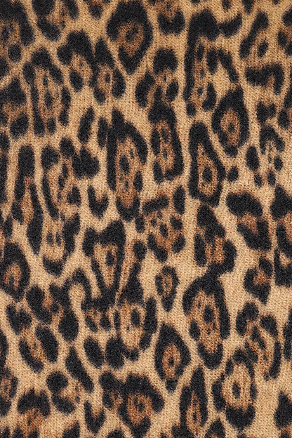 Brown LEONA Leopard Print Scarf