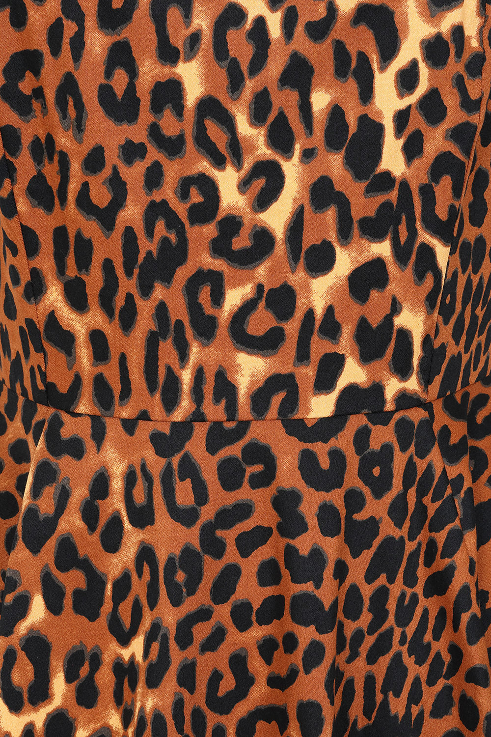 Brown DELLA LEOPARD DRESS