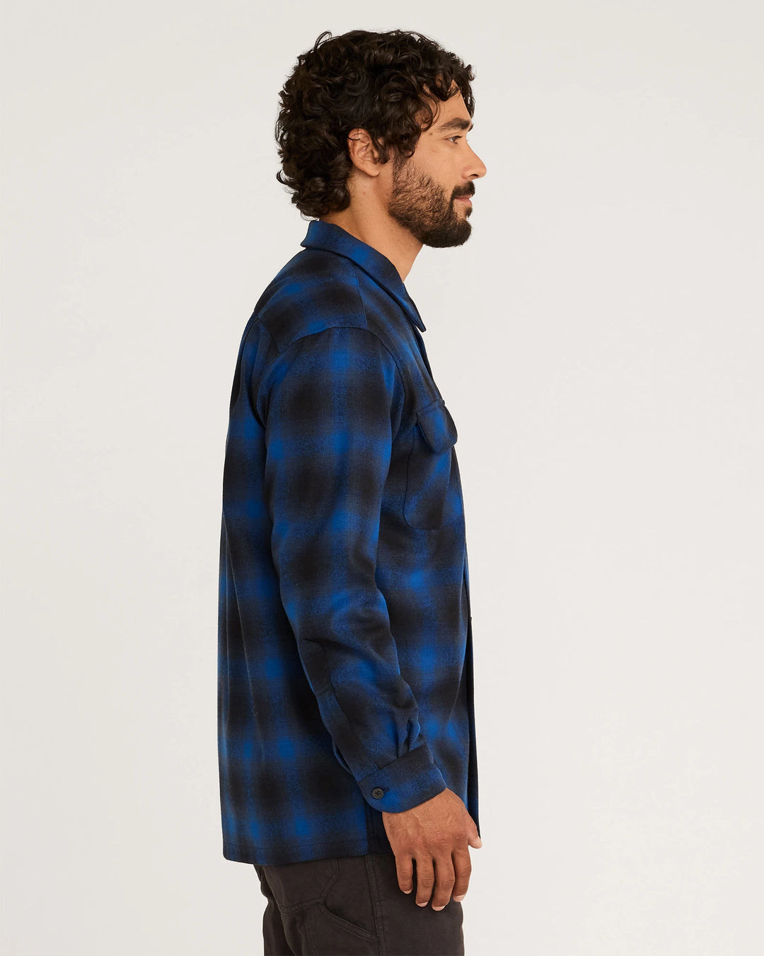 Pendleton Board Shirt Plaid Blue Black