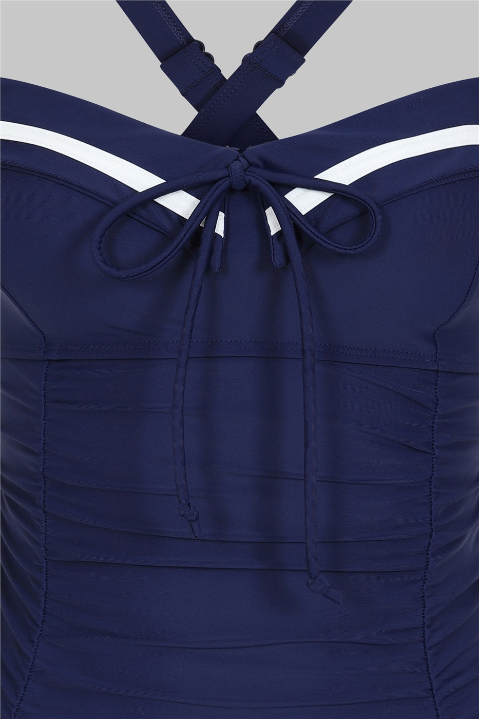 Sailor folded collar Swimwear