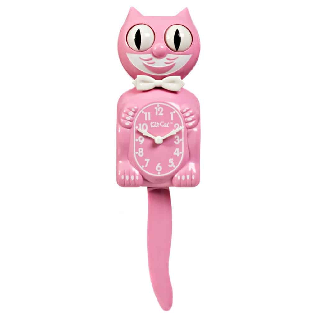 Pink Satin Kit cat clock 15.5" limited edition