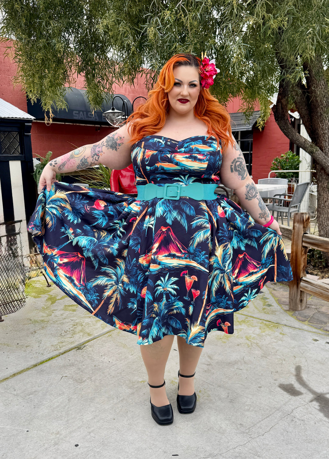 Beachcomber Swing Dress Island dream