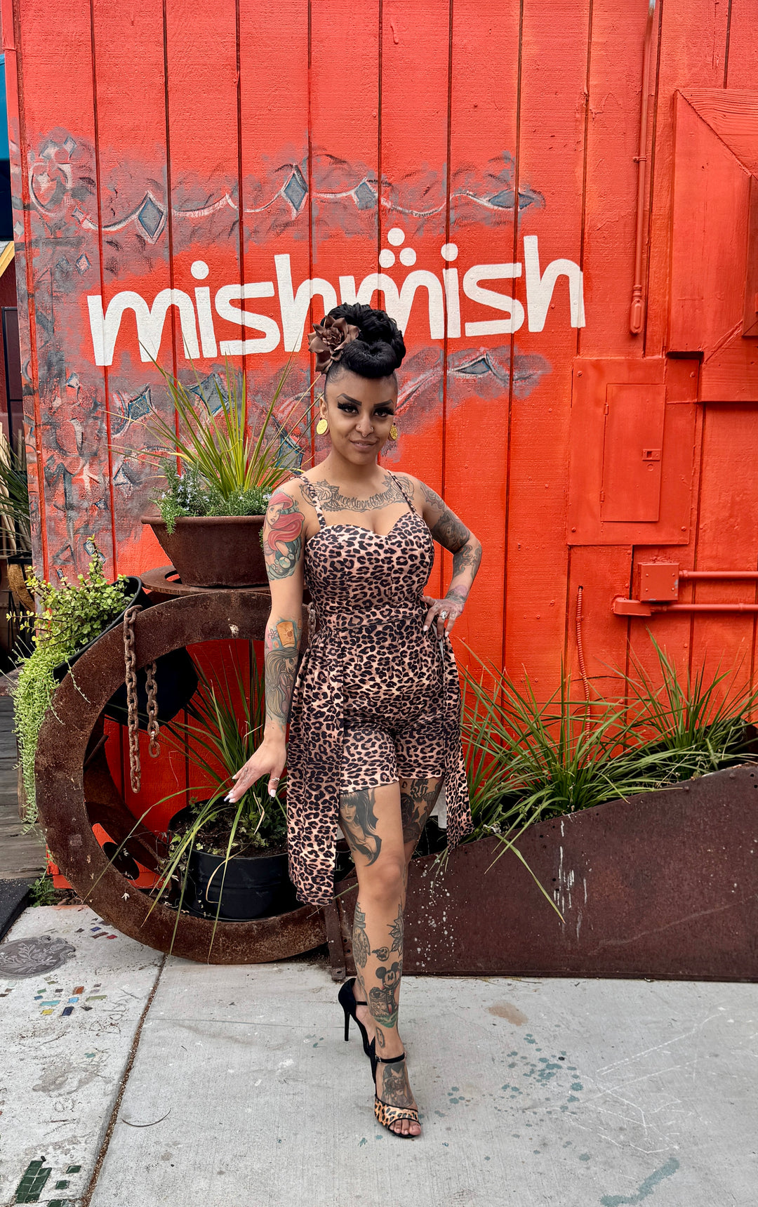 Playsuit with matching skirt