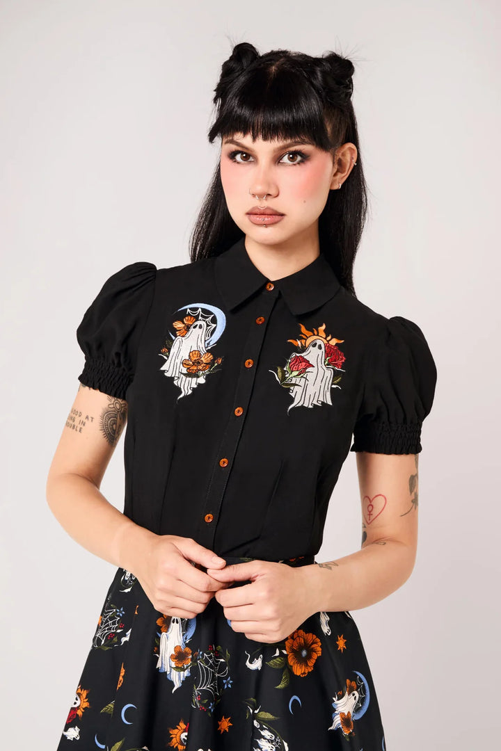 Ghost Flower Blouse
