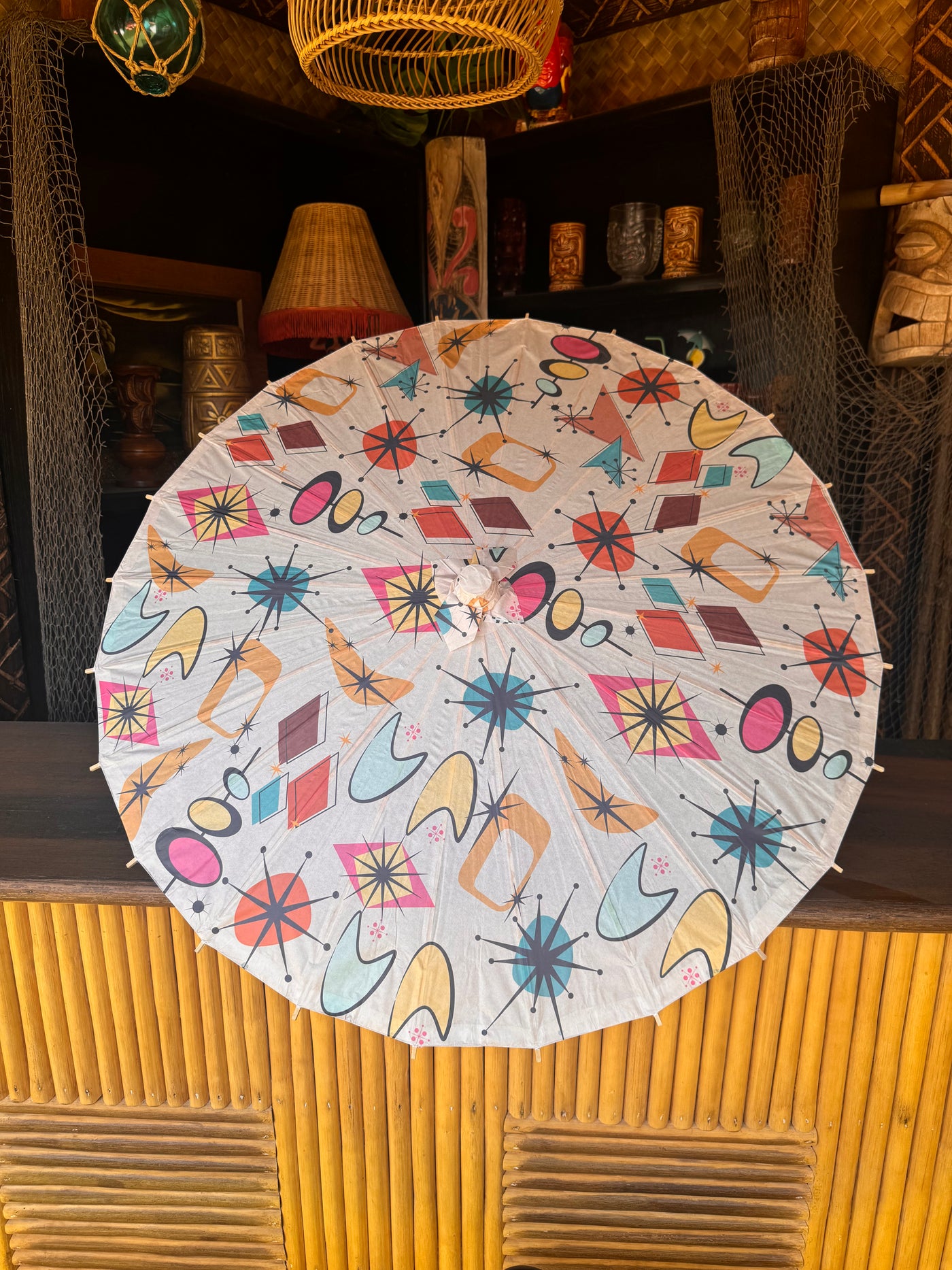 Parasol mid century print