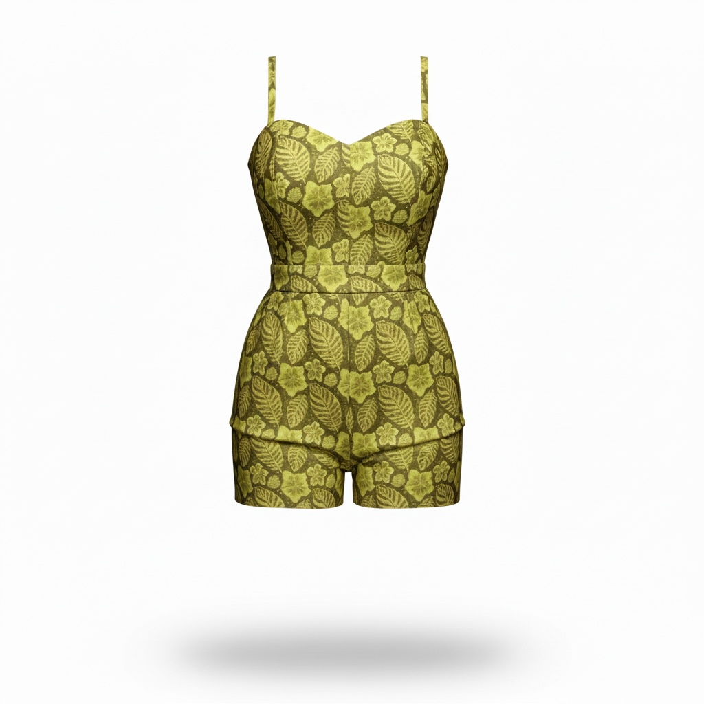 Playsuit with matching skirt