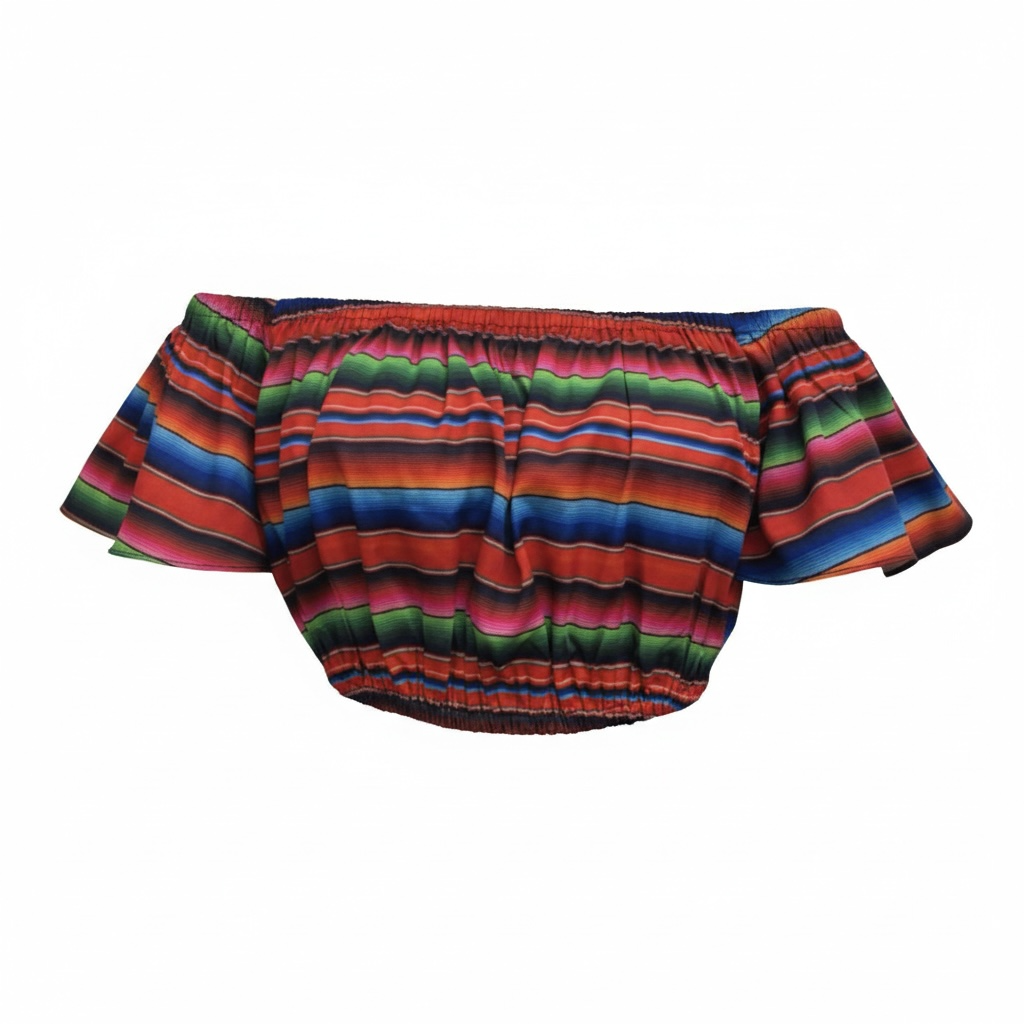 Serape Off the shoulder pinup señorita top