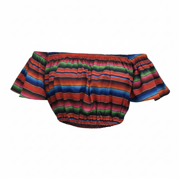 Serape Off the shoulder pinup señorita top