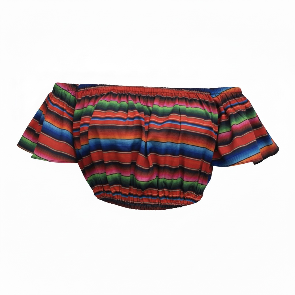 Serape Off the shoulder pinup señorita top