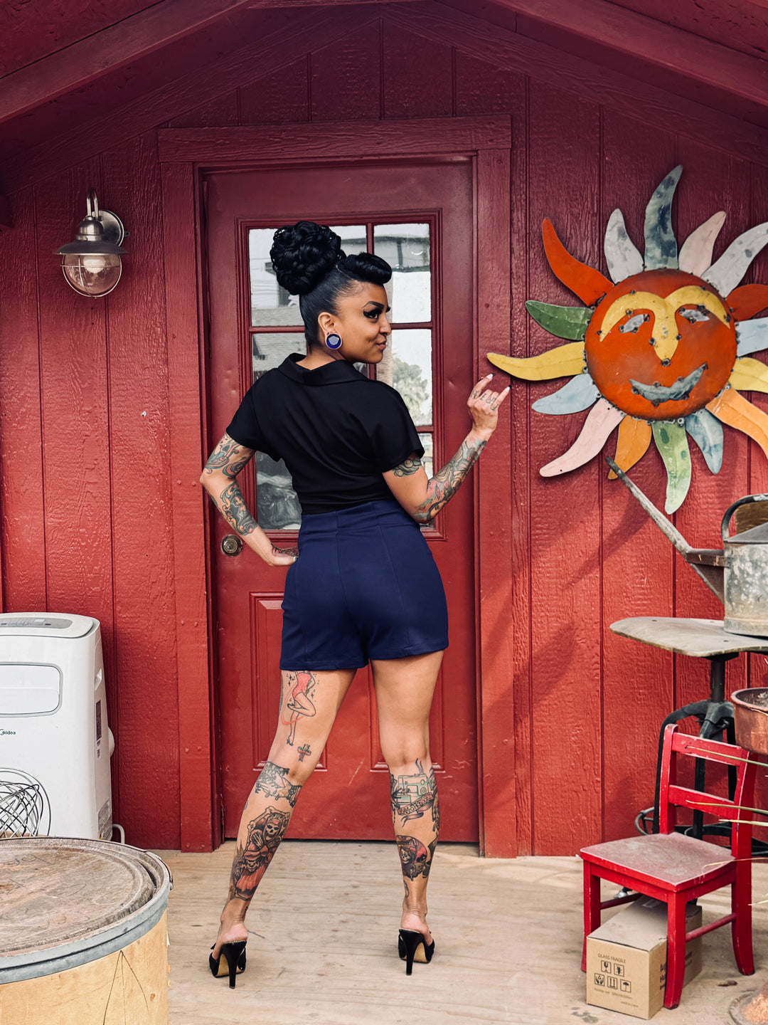 High waist shorts