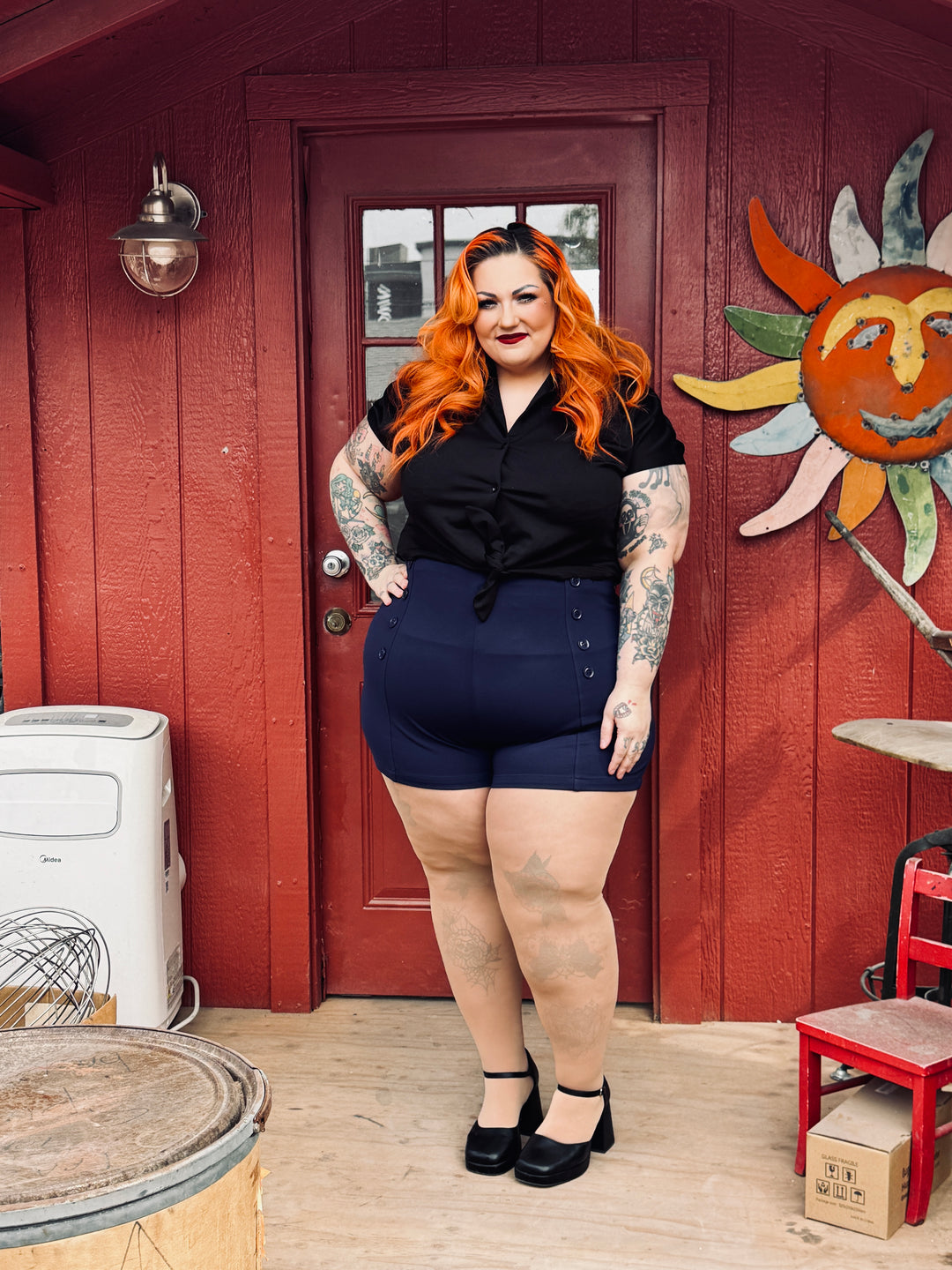 High waist shorts