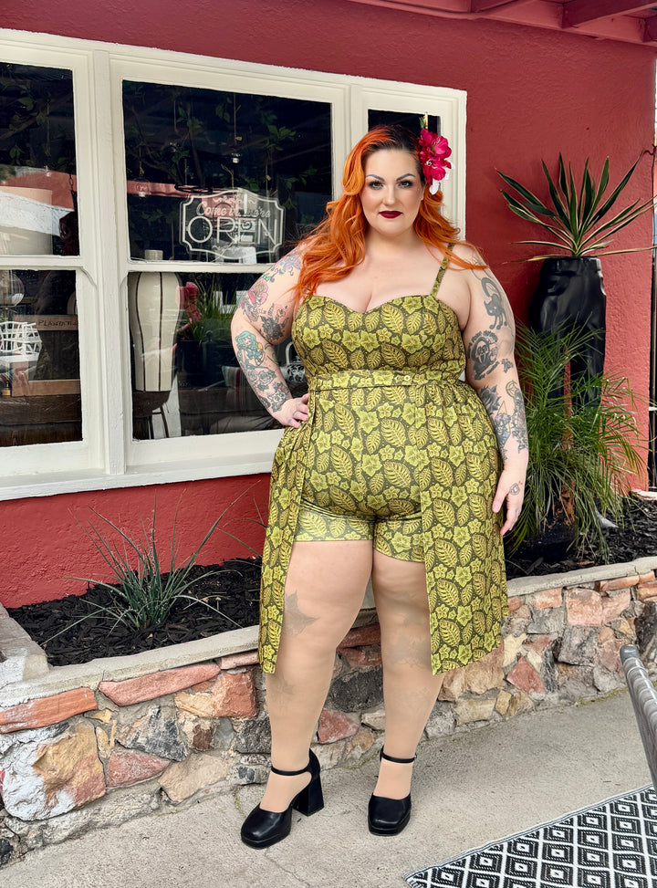 Playsuit with matching skirt