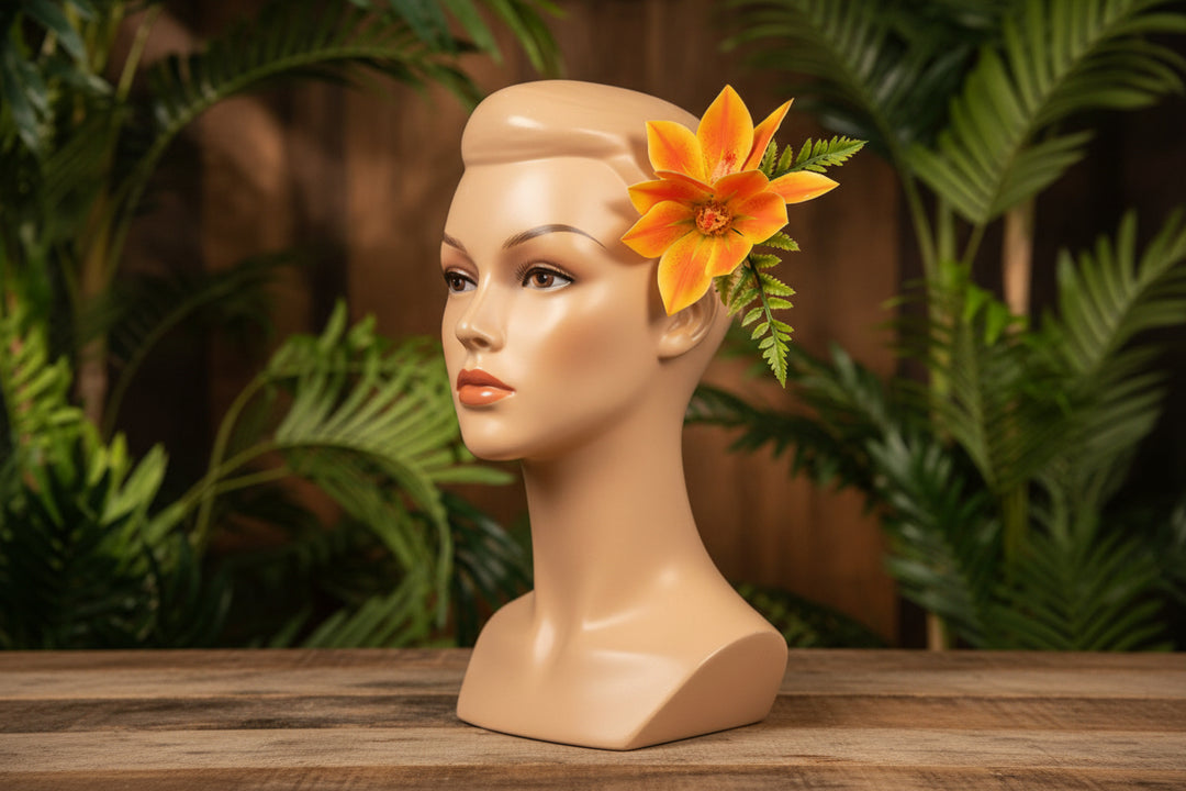 Tropical pinup hair flowers