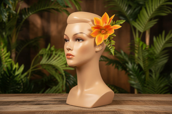 Tropical pinup hair flowers