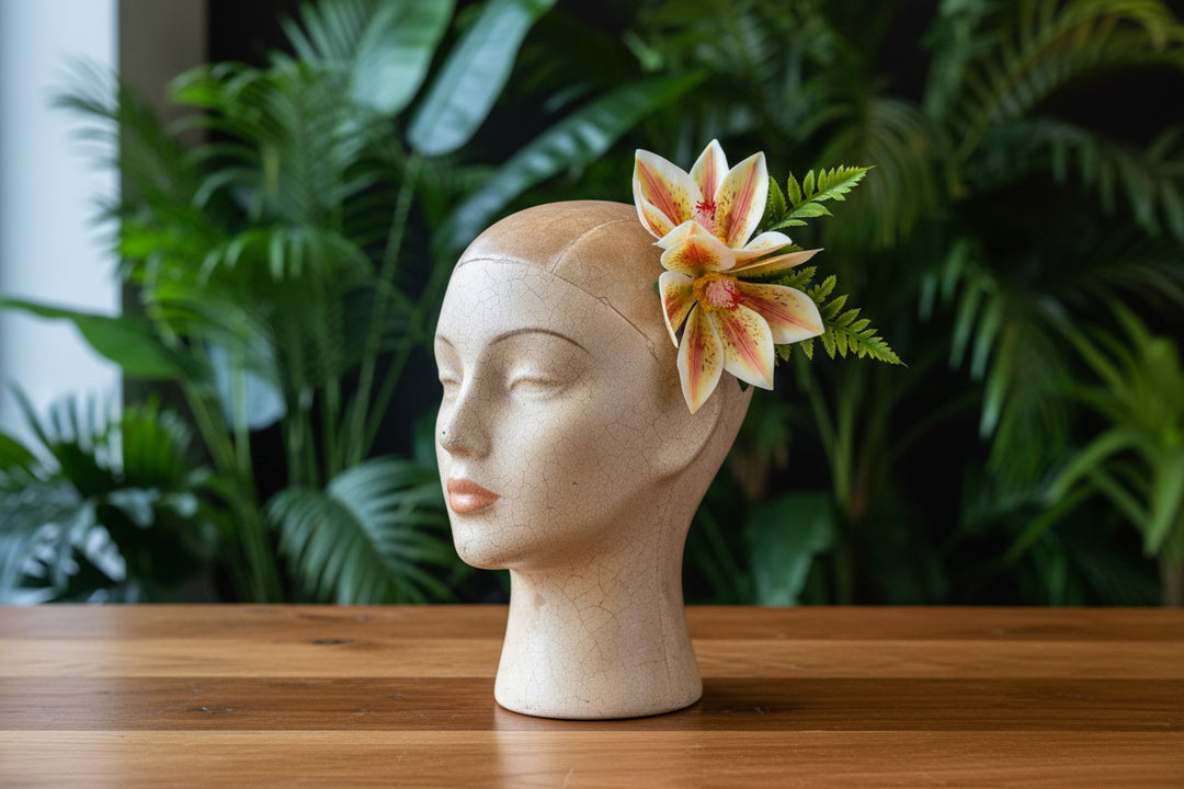 Tropical pinup hair flowers