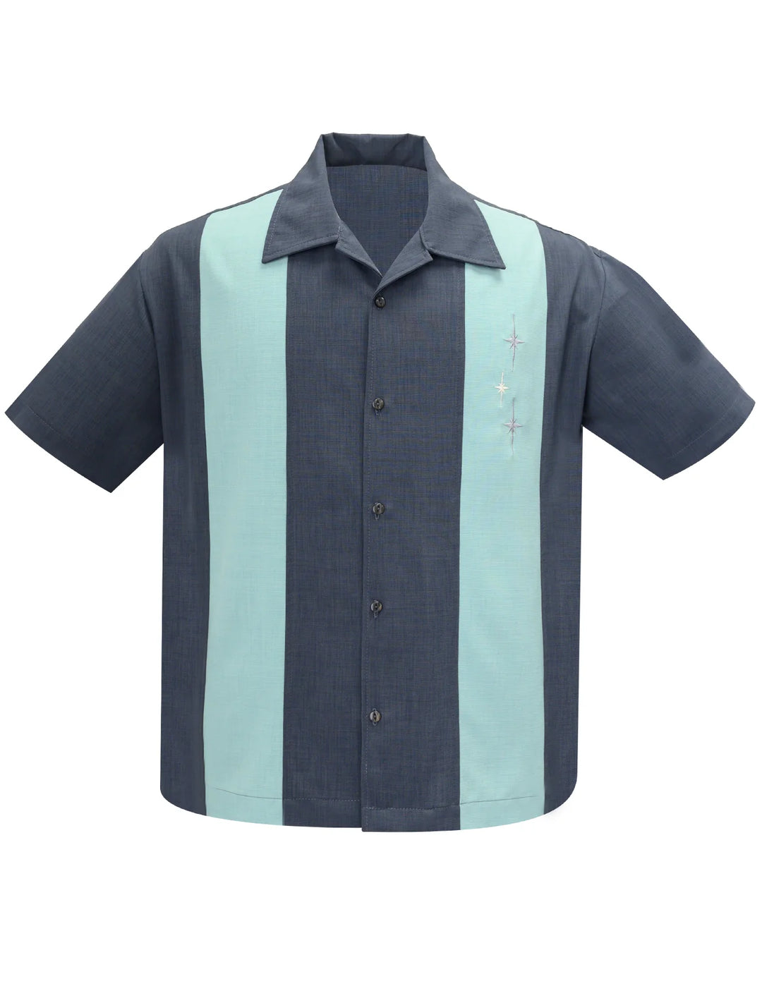 Three Star Panel Bowling Shirt