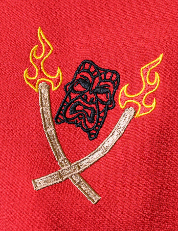 Tropical Itch Bowling Shirt in Black/Red