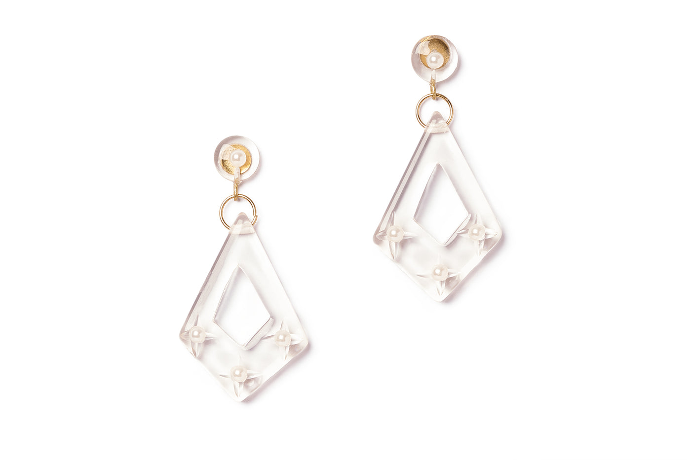 Splendette Sparkling Pearls Drop Earrings