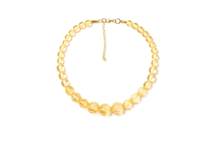 Heavy Carve Bead Necklace