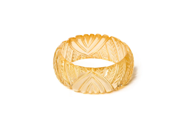 Wide Heavy Carve Bangle